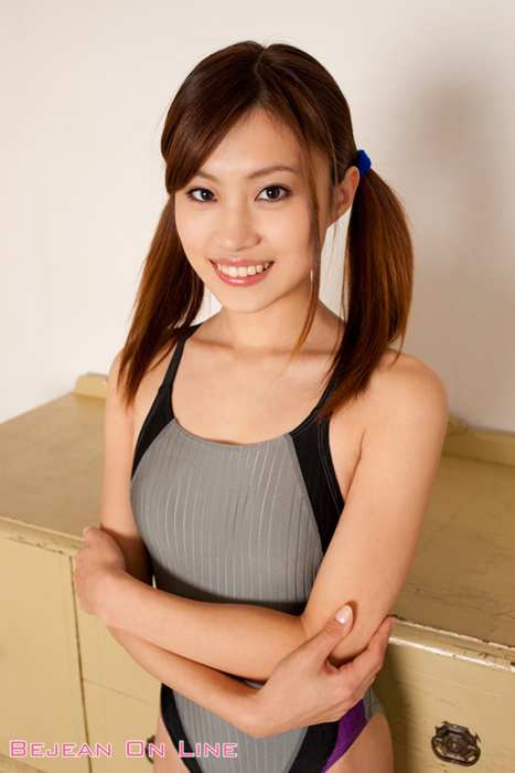 Bejean On Line Photo套图ID0866 201101 jogakukan03- Akari Tazawa马尾辫美女灰丝紧身连体吊带